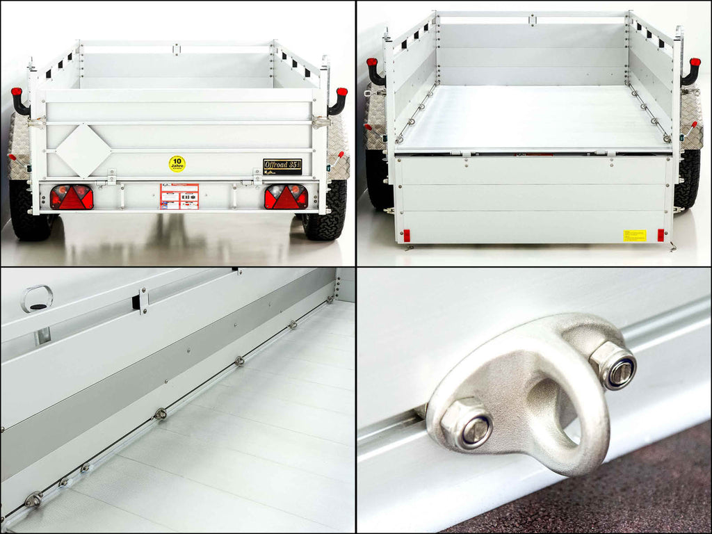 Anhänger „CROSSLINE“ 150×300 cm 2600 kg | Höhe 60 cm | Aluboden | Typ 7.26-Neu