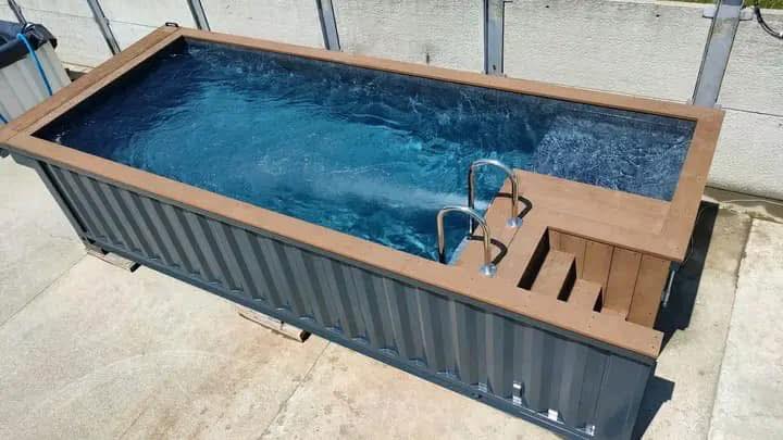 Familien-Containerpool aus Fiberglas