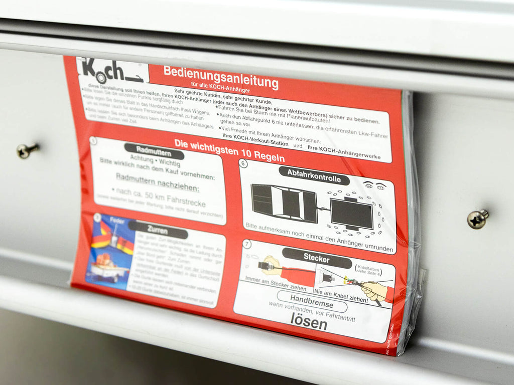 Deckelanhänger 150x300cm Höhe: 95cm 750kg | Typ U7 | Seitentür-Neu