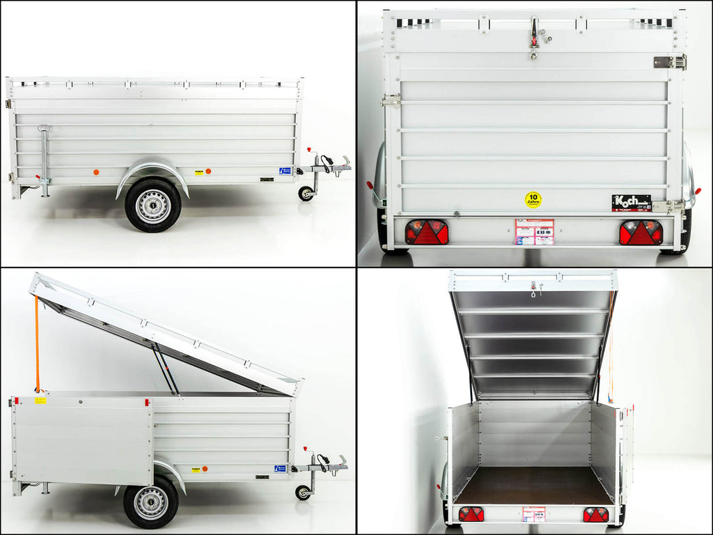 Deckelanhänger 150x300cm Höhe: 95cm 750kg | Typ U7 | Seitentür-Neu