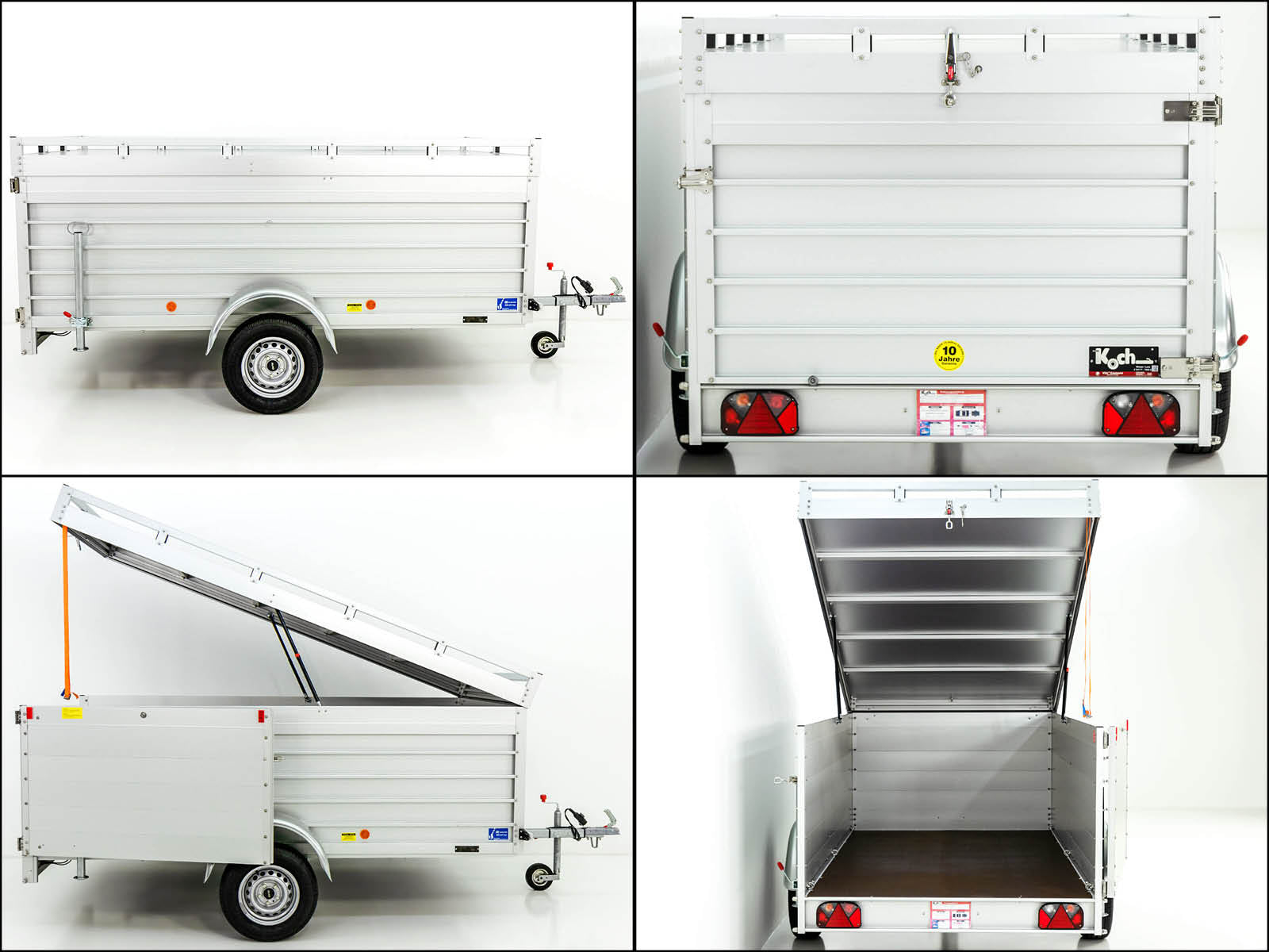 Deckelanhänger 150x300cm Höhe: 95cm 750kg | Typ U7 | Seitentür-Neu