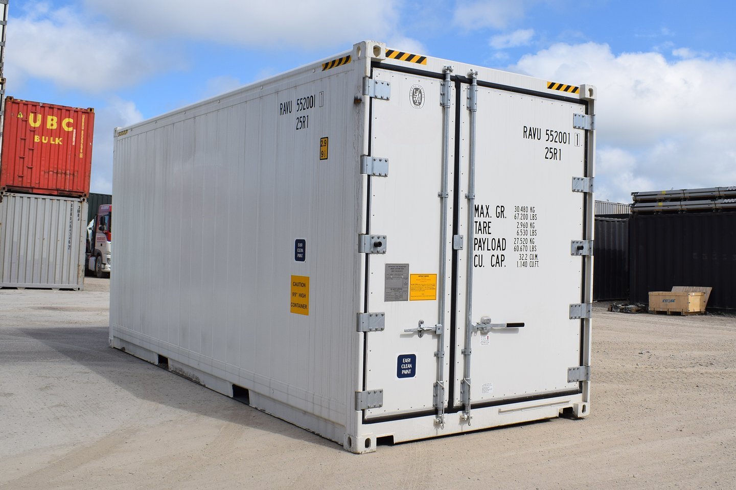 Neuer 20-Fuß-High-Cube-Kühlcontainer