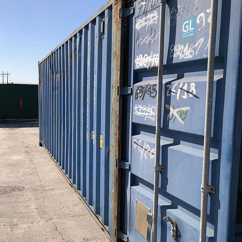 Gebrauchter blauer 20-Fuß-CW-Container