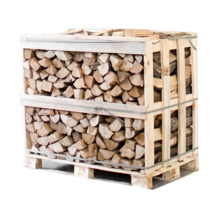 Halbe palette kammergetrocknetes gespalten Hainbuche Brennholz 25cm