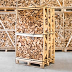 Palette kammergetrocknetes gespalten Birken Brennholz 25cm