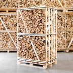 Palette kammergetrocknetes gespalten Buche Brennholz 33cm