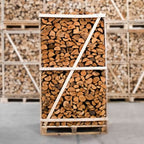 Palette kammergetrocknetes gespalten Erle Brennholz 25cm